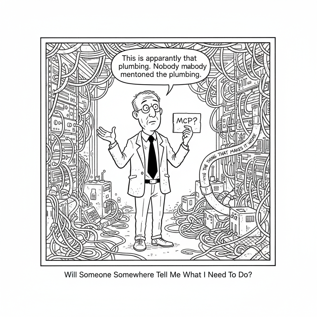 Office Man cartoon: MCP